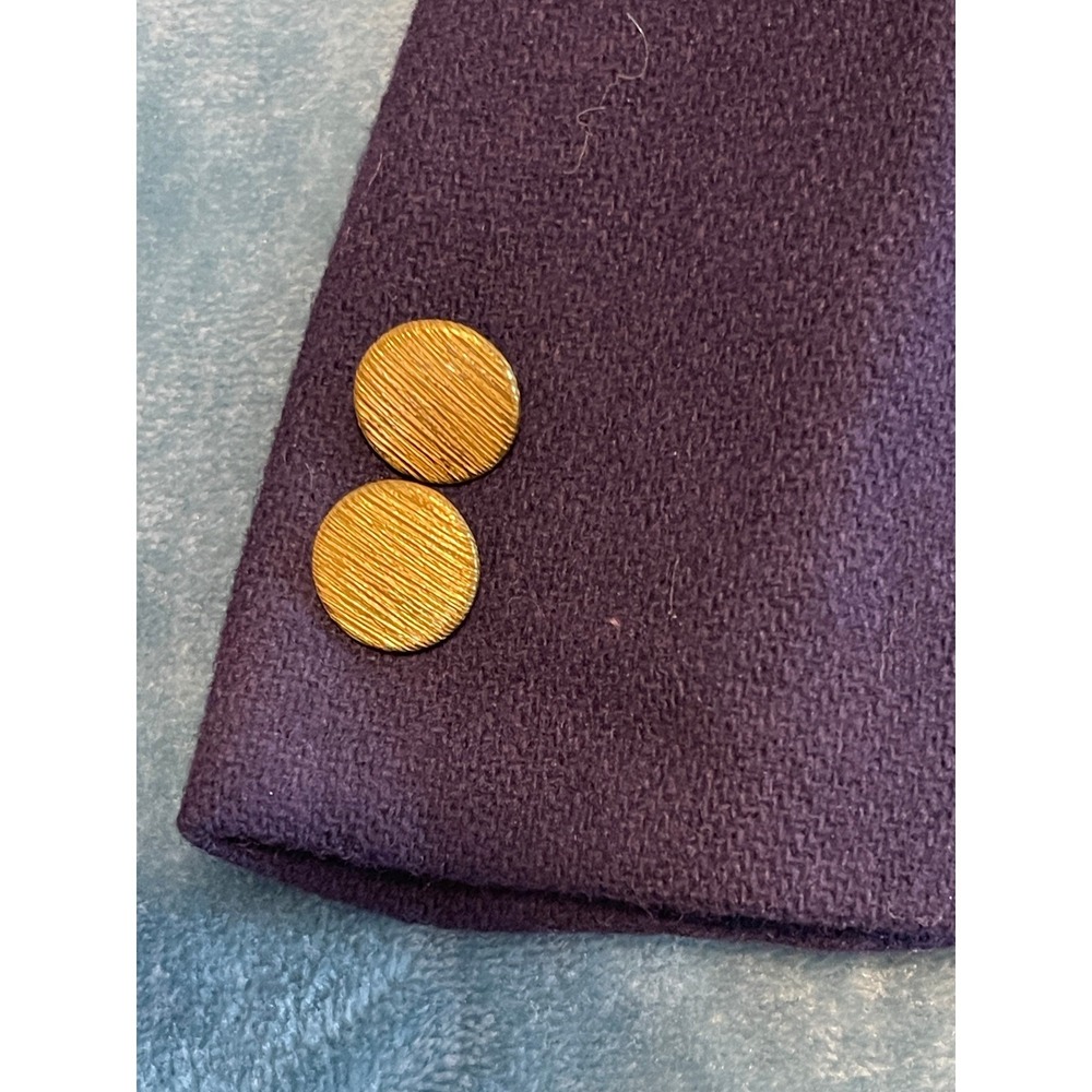 Saks Fifth Avenue Kids Vintage Navy Blue Blazer Gold Buttons Size 6 Formal Coat - Picture 7 of 7